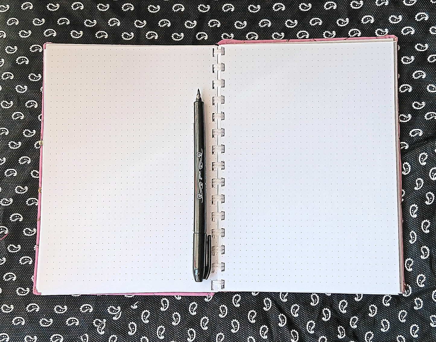 Carnet à point Couverture en tissu