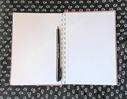 Carnet à point Couverture en tissu
